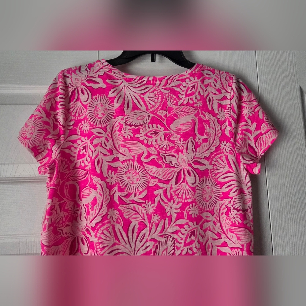 NWOT Lilly Pulitzer Etta Scoop-Neck Top - Picture 8 of 11